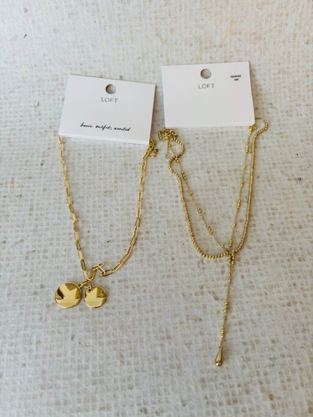 Loft Gold Tone Jewelry - Set of  Two Necklaces
